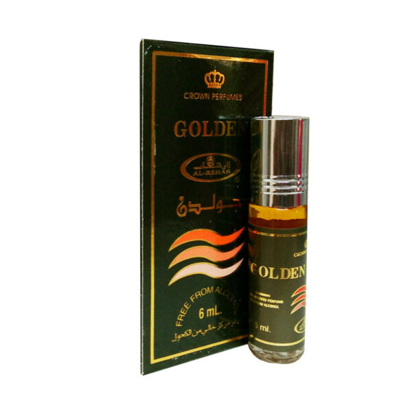 Golden 6ml roll on Attar by Al Rehab Perfumes