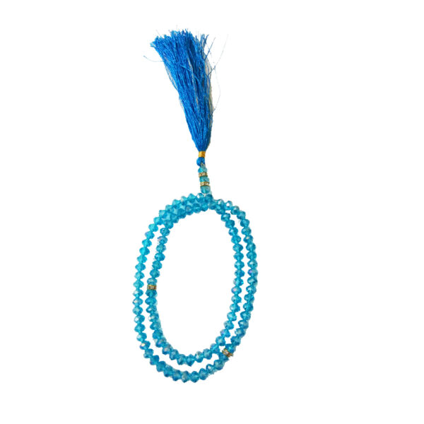 Blue Crystal Tasbih with 99 (Beads)