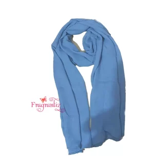 Gray blue Cotton Crape Hijab Stole / Dupatta