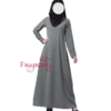 grey abaya women