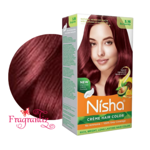 Nisha Creme Hair Color Burgundy