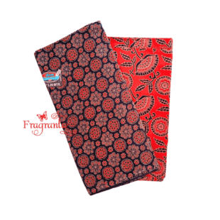 Combo of Ajrakh Print Fabric material 2pc