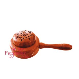 Wooden Bakhoor Burner with Handle