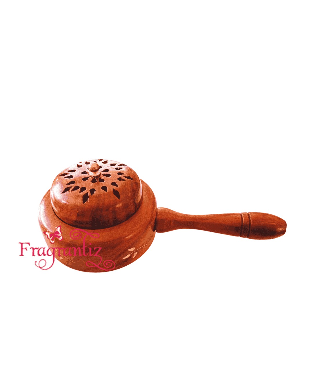 Wooden Bakhoor Burner with Handle