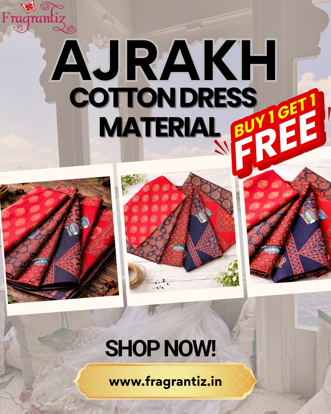 AJRAK DRESS BUY 1 GET 1 FREE